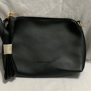 Melle Blanco black leather handbag purse